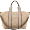 Abro ‘Kaia’ Shopper Raffia Bag Natural>Women Bags