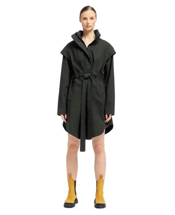 BRGN Monsun Coat Rosin Dark Green>Women Coats & Jackets