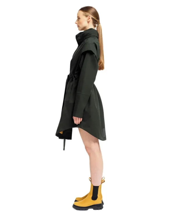 BRGN Monsun Coat Rosin Dark Green>Women Coats & Jackets
