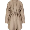 BRGN ‘Monsun’ Taupe Coat>Women Coats & Jackets