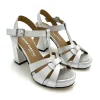 Chiara Carrino 'Cece' Metallic Sandal>Women Heels | Sandals