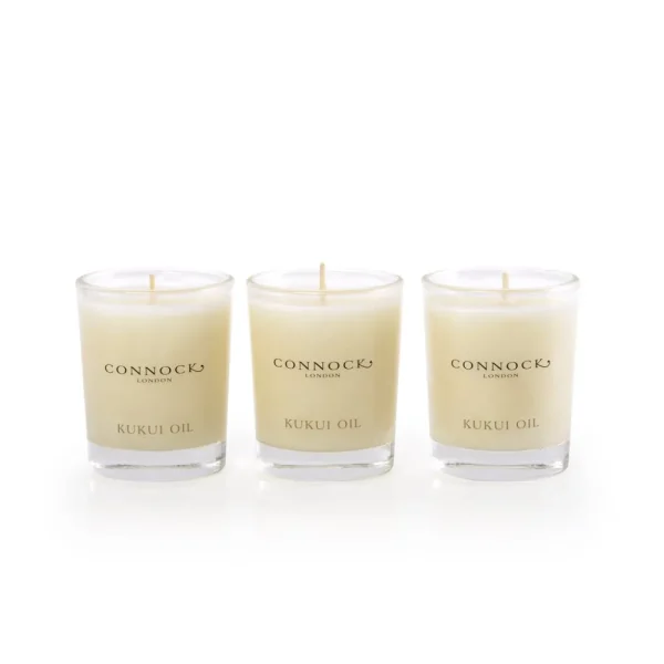 Connock London Kukui Oil Travel Candle Trio>Women Beauty