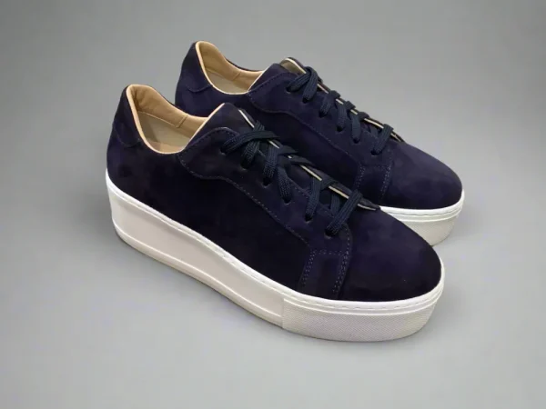 Donnalei Donna Lei 'Sibley' Navy Suede Trainer>Women Trainers