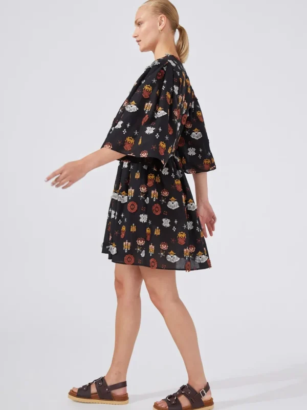 Hayley Menzies ESMERALDA EMBROIDERED COTTON MINI DRESS>Women Dresses & Jumpsuits