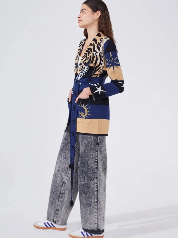 Hayley Menzies 'Tiger Stripe' Cardigan>Women Knitwear