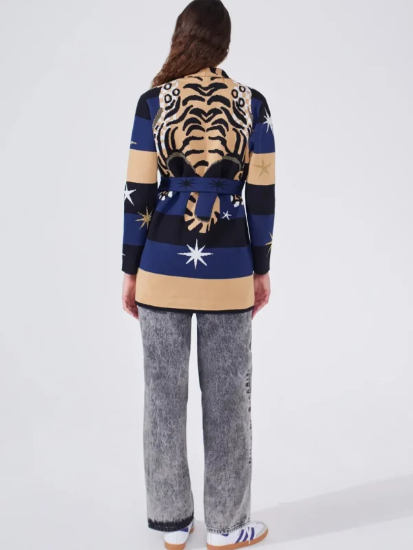 Hayley Menzies 'Tiger Stripe' Cardigan>Women Knitwear