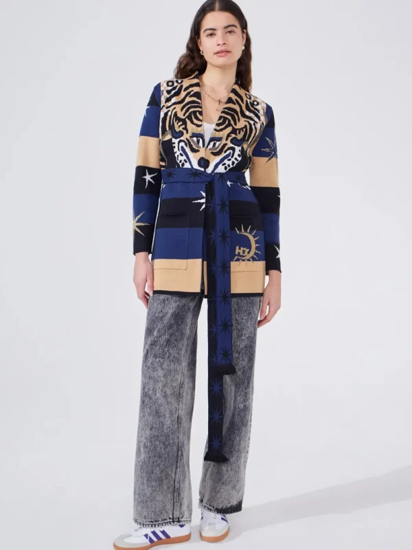 Hayley Menzies 'Tiger Stripe' Cardigan>Women Knitwear