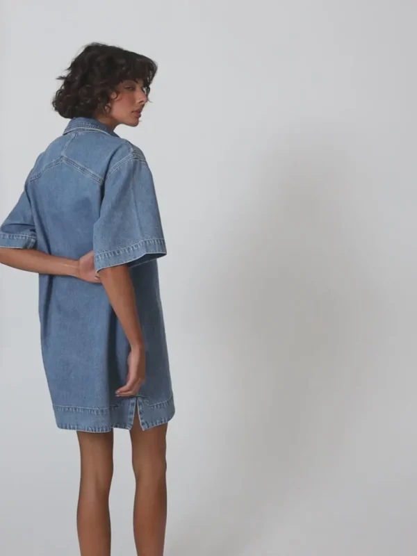 Kivari 'Evie' Denim Dress>Women Dresses & Jumpsuits
