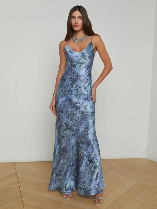 L'AGENCE Serita Silk Slip Dress>Women Dresses & Jumpsuits