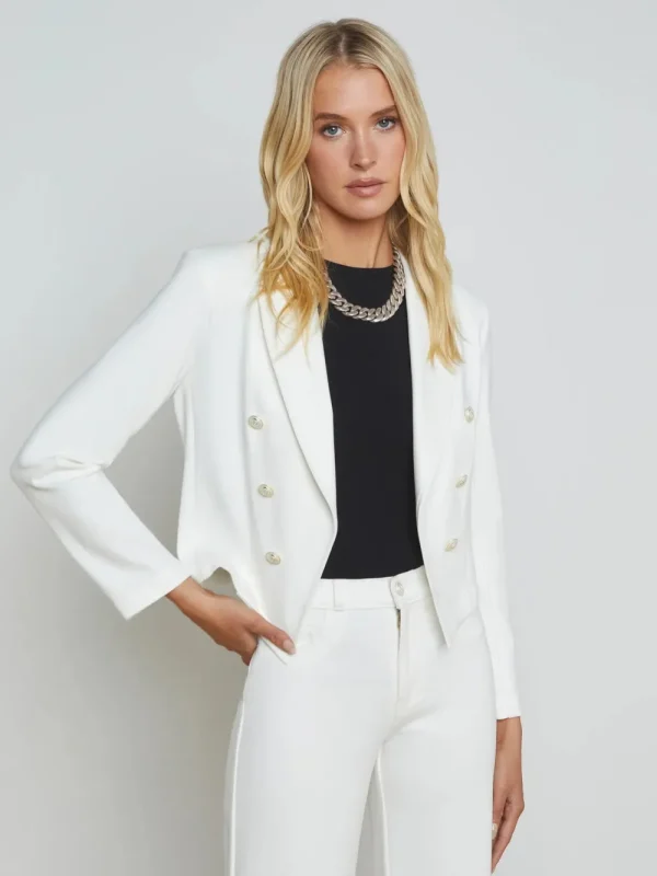 L'AGENCE Wayne Cropped Blazer>Women Coats & Jackets