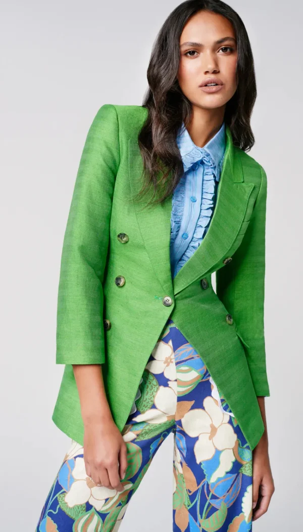 SMYTHE Green Jacket>Women Coats & Jackets